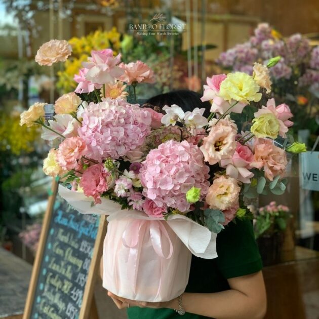 Hydrangea Flower Basket