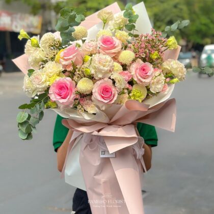 A Stunning Pink Flower Bouquet No1