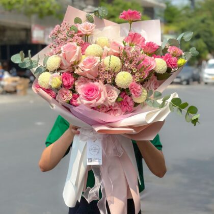 A Stunning Pink Flower Bouquet No2