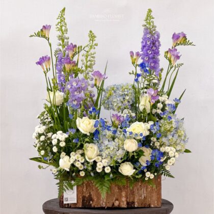 Blooming Blue Basket