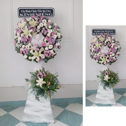 Funeral Flower Standee - Peaceful Passage