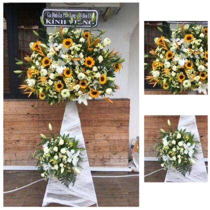 Funeral Flower - Yellow and White