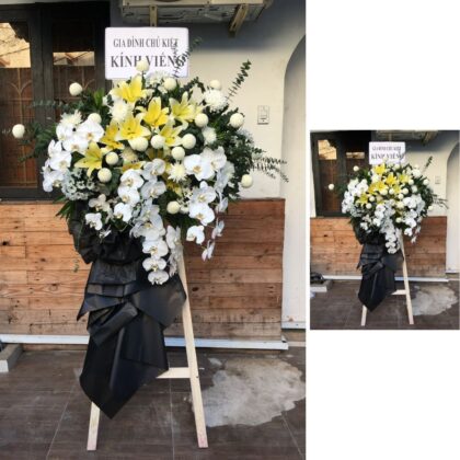 Funeral Flower - Yellow and White No2