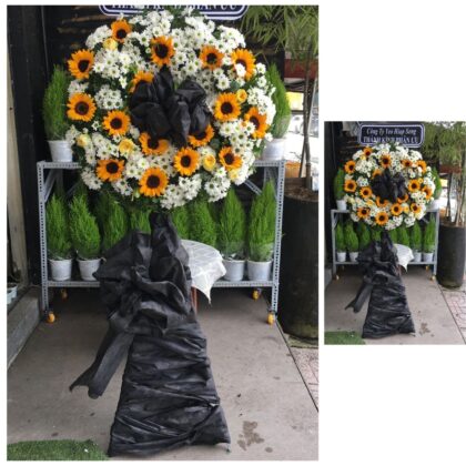 Funeral Flower Standee - Sunflower